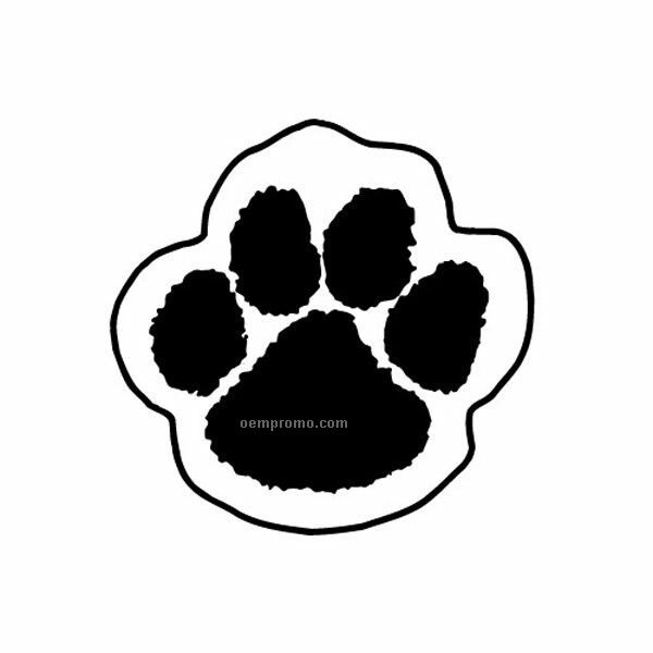Stock Shape Paw Print Recycled Magnet