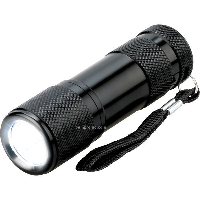 Black 6 LED Flashlight