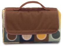 Sunshine Picnic Blanket Tote W/ Carrying Handle (59"X51")