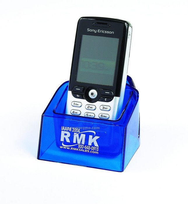 2-1/2"X3" Blue Translucent Cell Phone Holder