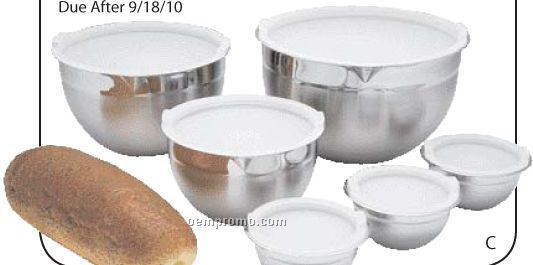 Chef's Secret 12 PC Surgical Stainless Steel Mixing Bowl Set