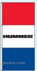 Single Face Dealer Free Flying Drape Flags - Hummer