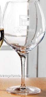 26 Oz. Europa Burgundy Glass (Set Of 4 - Light Etch)