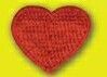Suntex Stock Peel & Stick Embroidered Applique - Red Heart