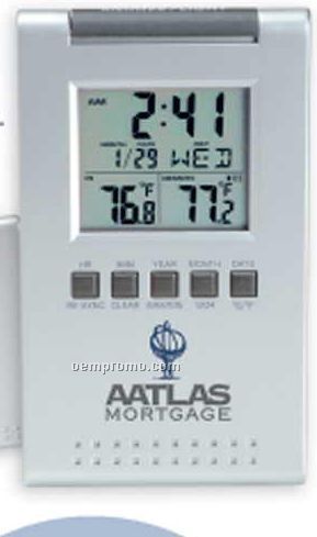 Indoor / Outdoor Wireless Thermometer, Alarm Clock & Calendar