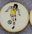 Medallions Stock Kromafusion Lapel Pin (Soccer/Female)