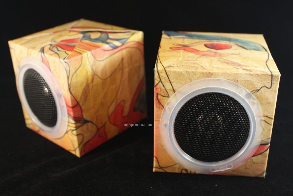 Mini Paper Speaker With Customizable Printing.