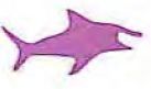 Mylar Confetti Shapes Shark (2")