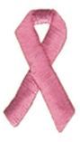 Suntex Stock Peel & Stick Embroidered Applique - Large Pink Ribbon