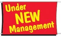 3'x5' Fluorescent Stock Banner - Under New Management