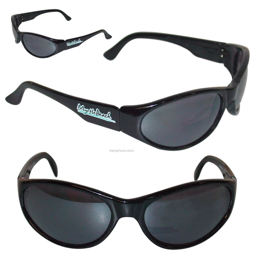 Black Curve Sunglasses - Rush Service