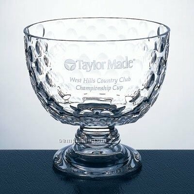 Crystal Golf Bowl Award - Small (6.5