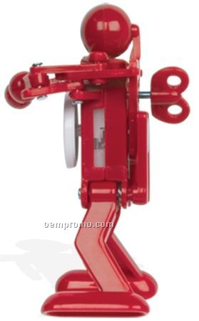 Wind-up Boogie Bot Toy - Red