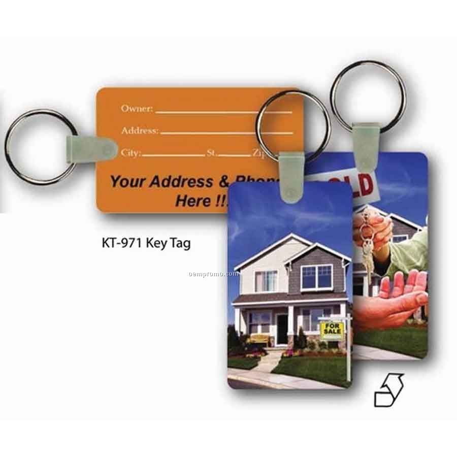 3d Lenticular Key Tag (Stock) Rectangular