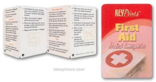 First Aid - Medical Emergencies Key Points Brochure (Folds To Card Size)