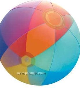 16" Inflatable Transparent Rainbow Shaded Beach Ball