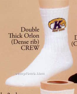 Double Thick Orlon Crew Sock (Dense Ribbed)