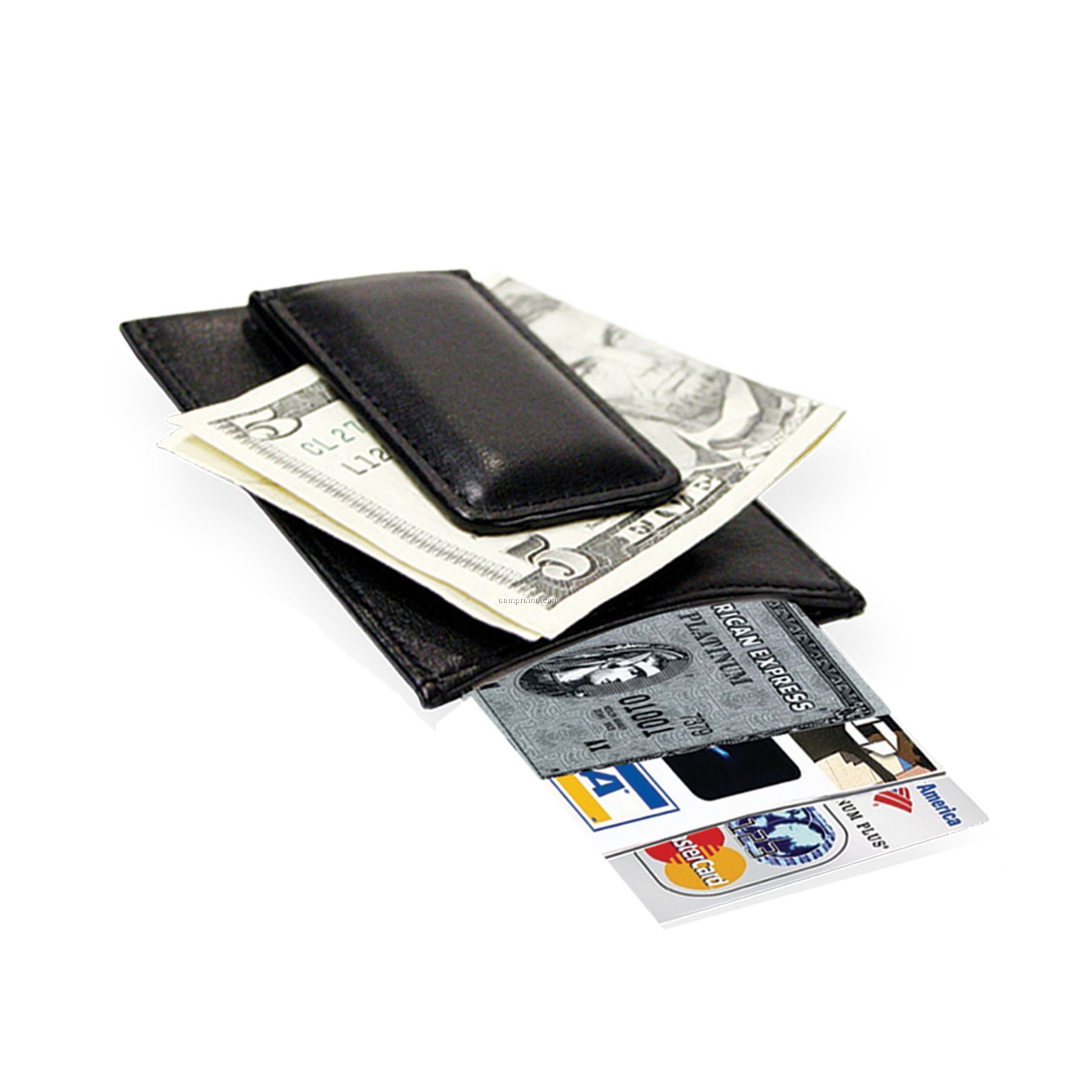 Leather Money Clip/Business Card Case