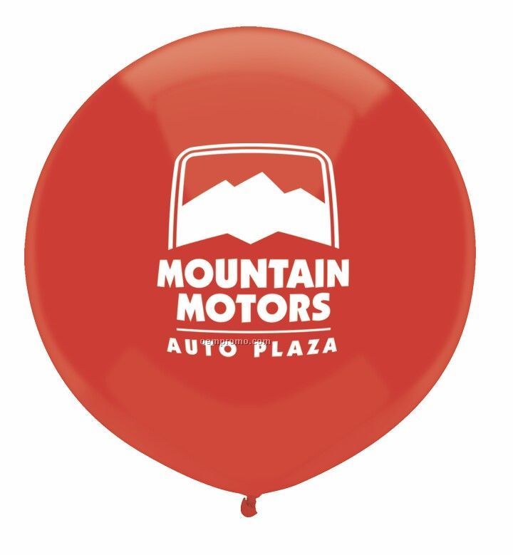 Outdoor Balloon - Basic Colors Printed 1-side/1-color (17")