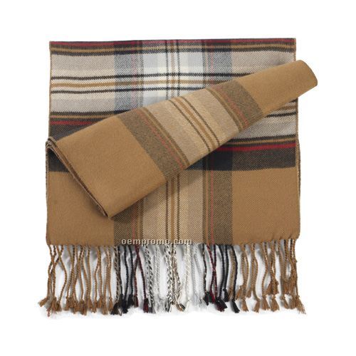 Wakefield Bamboo Plaid Muffler Scarf