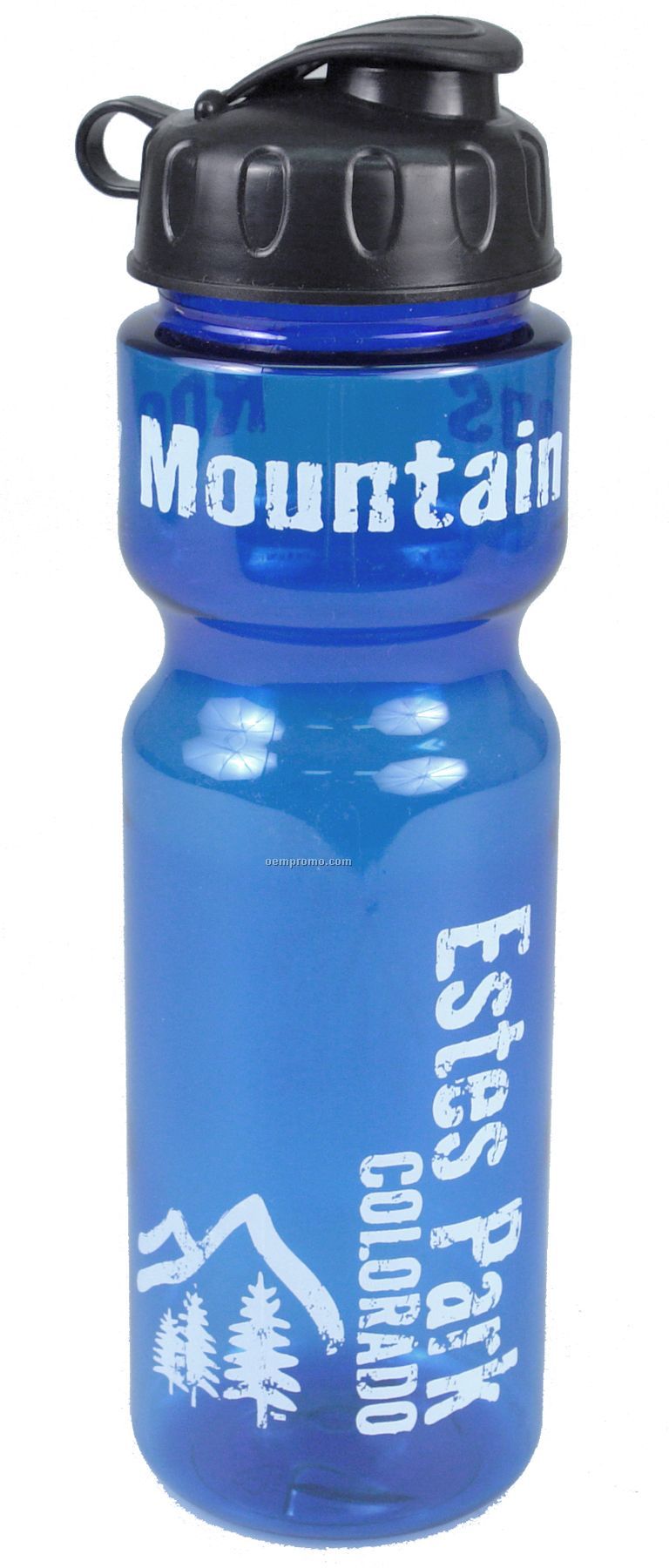 28 Oz. Transparent Travel Bottle W/Flip Top Lid