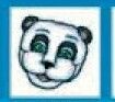 Animals Stock Temporary Tattoo - Panda Head (1.5"X1.5")