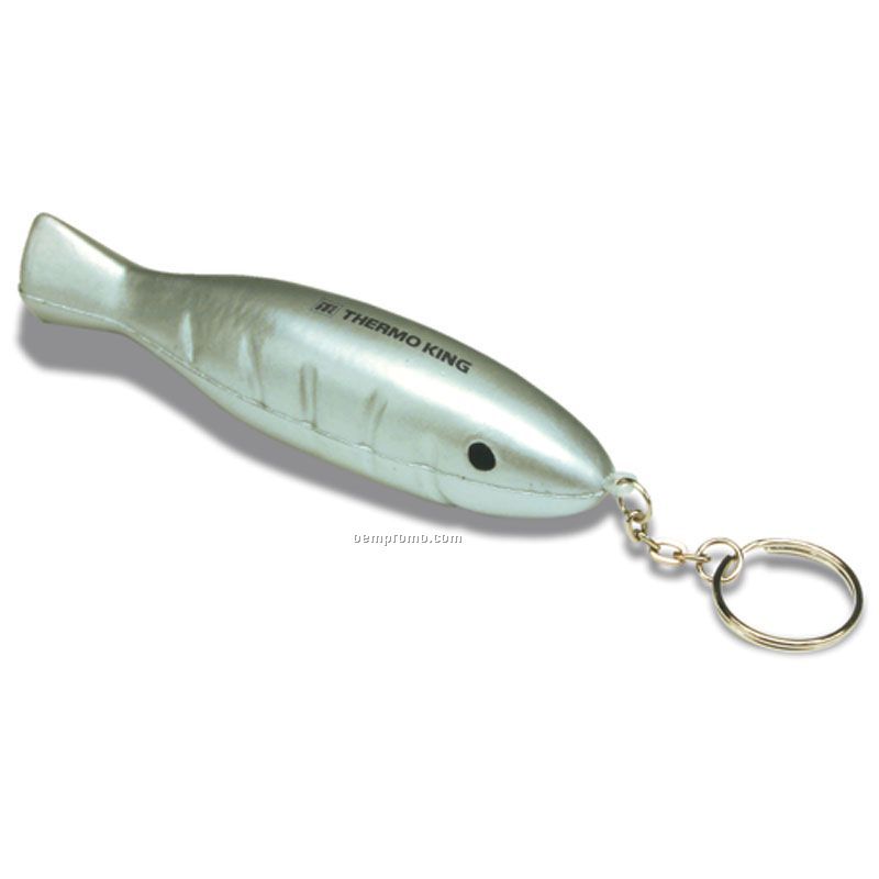 Fish Lure Squeeze Toy Key Chain