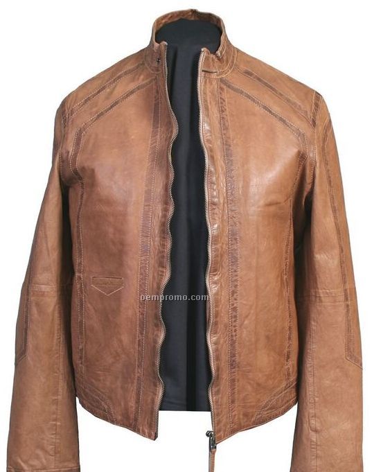 Men's Hand Finished Lamb Leather Jacket S-xx-l
