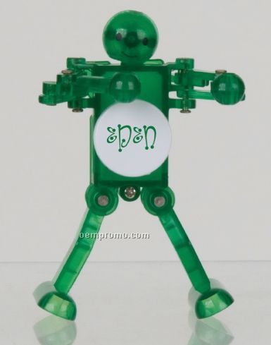 Wind-up Boogie Bot Toy - Green