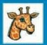 Animals Stock Temporary Tattoo - Giraffe Head (1.5"X1.5")