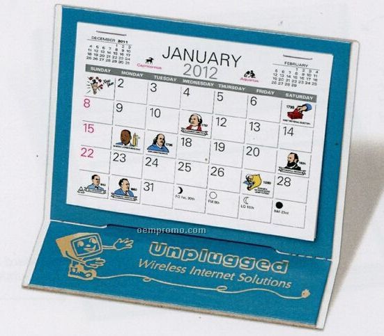 The Mantique Warwick Premier Desk Calendar (After April)