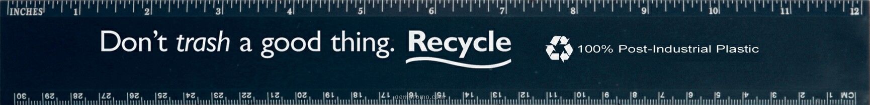 100% Recycled Post-industrial 12" Ruler