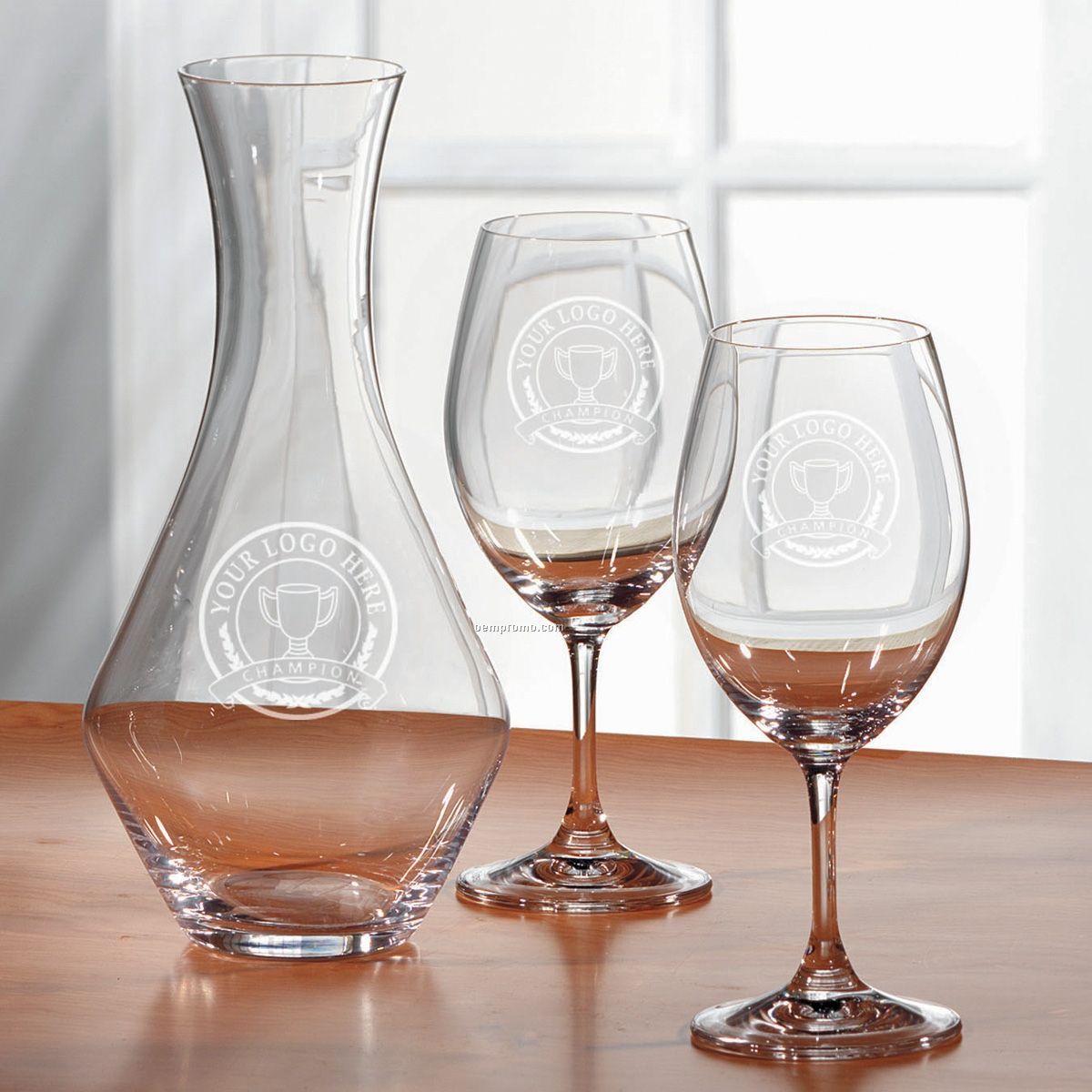 Riedel Ouverture Crystal Wine Decanter Set W/ 2 Crystal Glasses