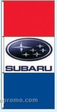 Single Face Dealer Free Flying Drape Flags - Subaru