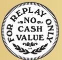 Stock For Replay Only No Cash Value Token (882zbp Size)