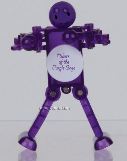 Wind-up Boogie Bot Toy - Purple