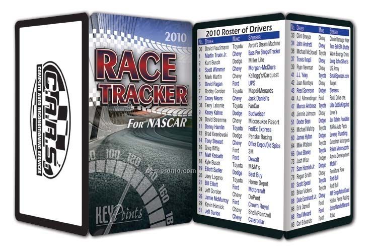 2010 Race Tracker Key Point Brochure (Folds To Card Size)