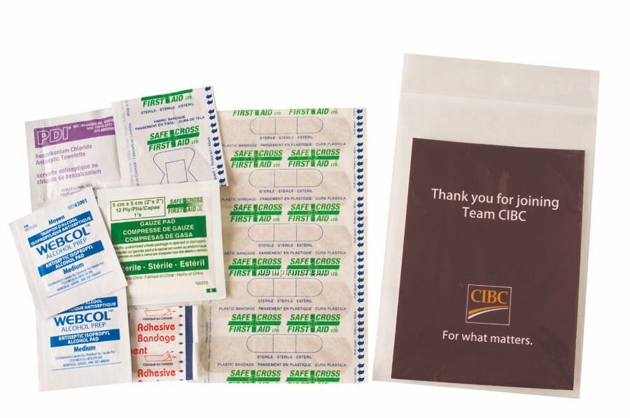25 Pc. First Aid Kit (Blank)