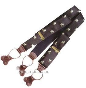 Customized Printed Silk Suspenders