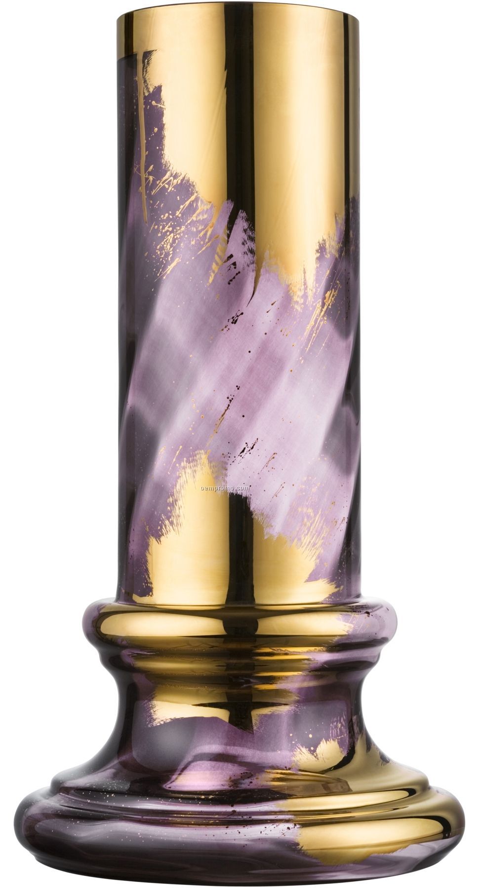 Jackie Tall Hand Painted Glass Vase By Asa Jungnelius (Aubergine)