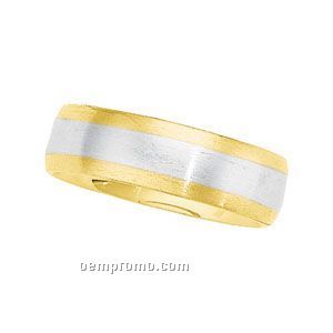 14ktt 5-1/2mm Men's Comfort Fit Wedding Band Ring (Size 11)