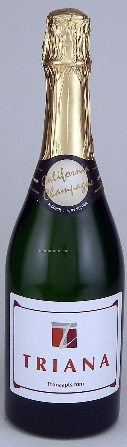 750ml Standard California Champagne (Sparkling Wine) With Label