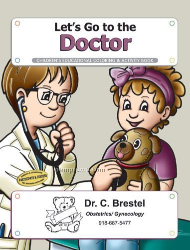 Action Pack Coloring Book W/ Crayons & Sleeve - Let's Go To The Doctor