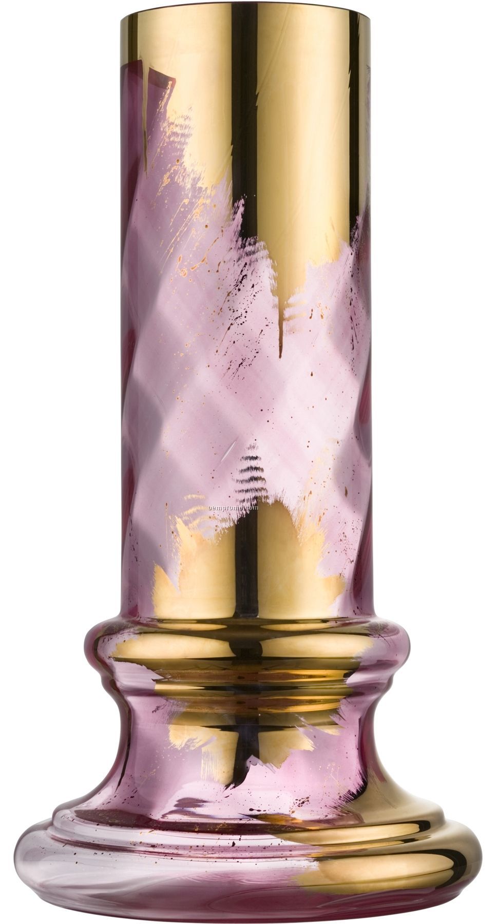 Jackie Tall Hand Painted Glass Vase By Asa Jungnelius (Pink)