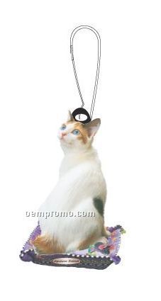Japanese Bobtail Cat Zipper Pull