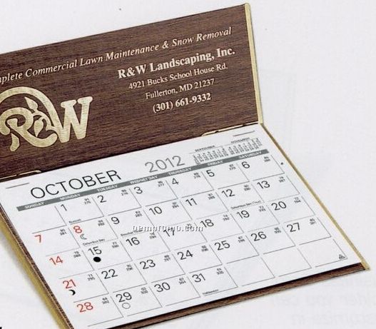 The Hampshire Warwick Premier Desk Calendar (After April)