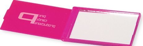 Translucent Pink Square Compact Mirror (Printed)