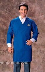 Wraparound Scrub Jacket With 3/4 Sleeve - Royal Blue