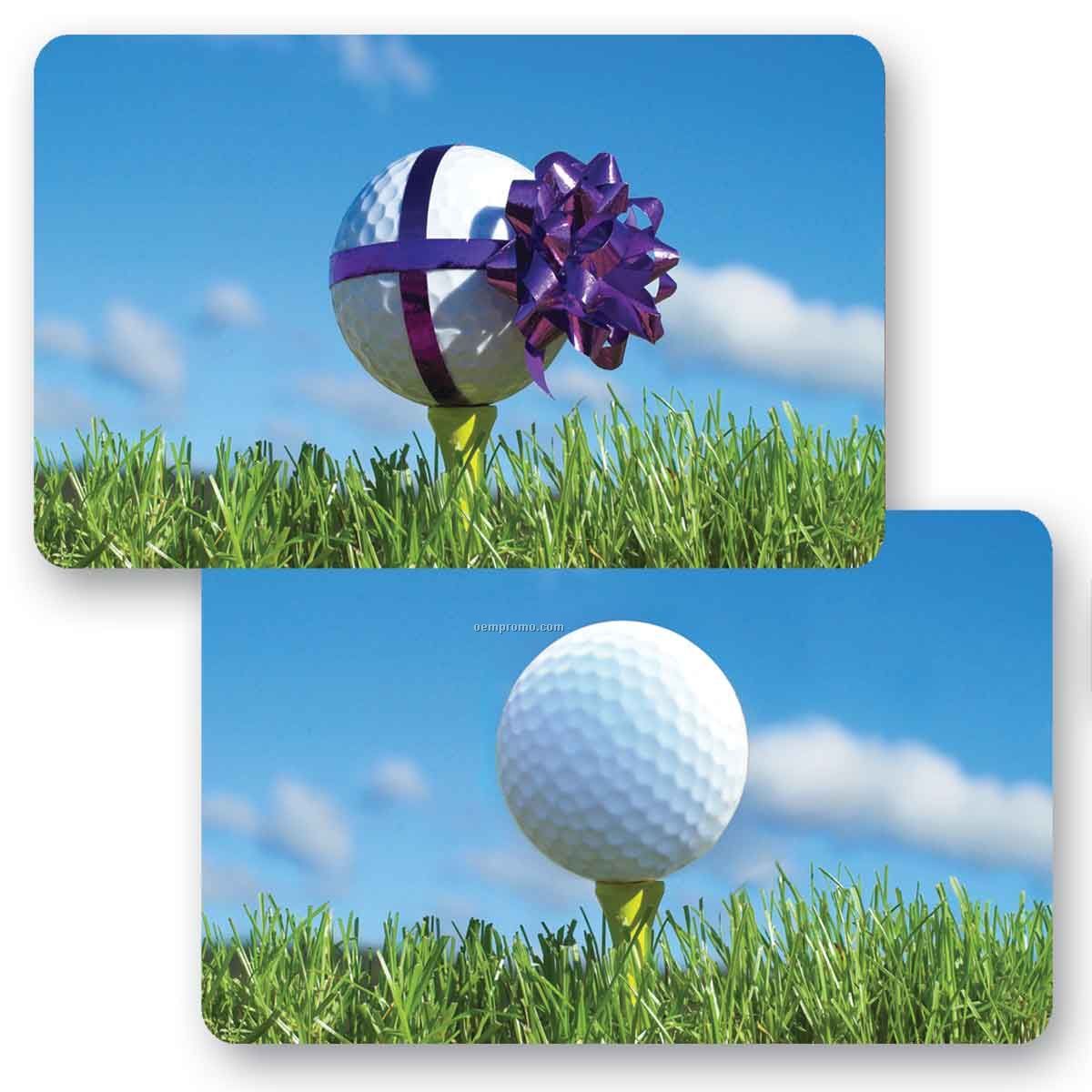 3d Lenticular Gift Card W/Animated Golf Ball Images (Blanks)