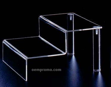 Clear Acrylic Two Step Riser (12"X10"X6-1/2")
